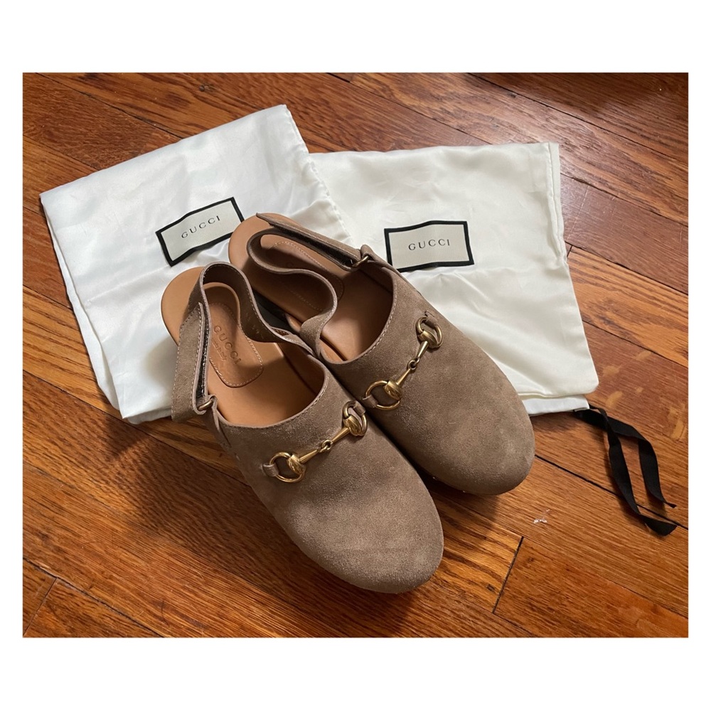 Gucci Amstel horsebit wooden clog - 39.5 EUC